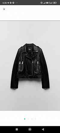 Кожаная куртка zara Запорожье