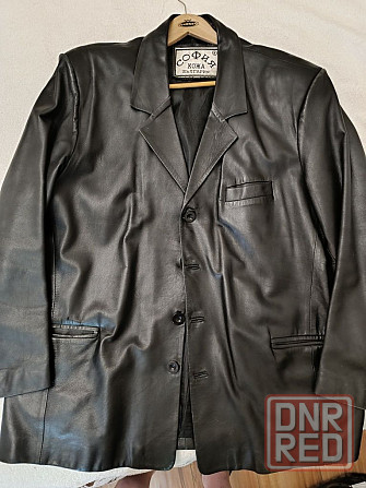 Кожаный пиджак,куртка,2xl,54 -56,лайка Запорожье - изображение 1