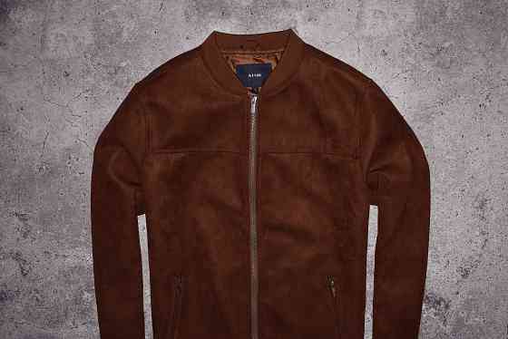 Kiabi Suede Bomber (Мужская Коричневая Куртка Бомбер Замш Киабі ) Запорожье