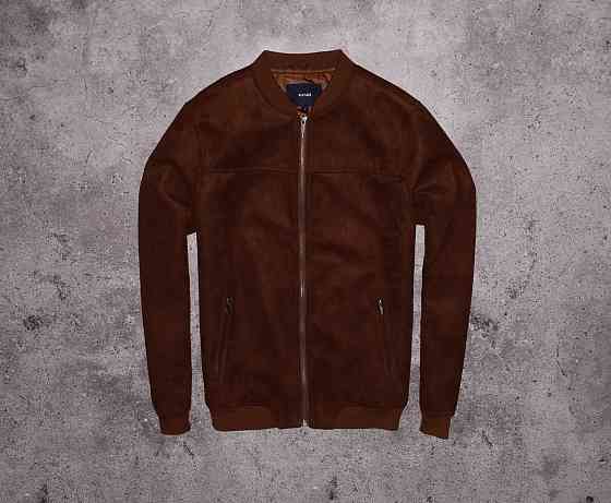 Kiabi Suede Bomber (Мужская Коричневая Куртка Бомбер Замш Киабі ) Запорожье
