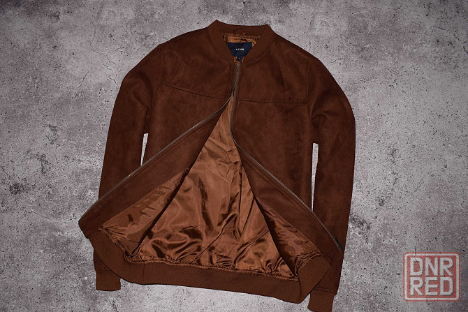 Kiabi Suede Bomber (Мужская Коричневая Куртка Бомбер Замш Киабі ) Запорожье - изображение 4