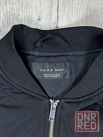 Zara man куртка бомбер M размер стеганая демисезонная черная фирменная Запорожье - изображение 8