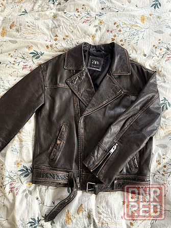 Косуха zara размер м винтаж состаренная коричневая Запорожье - изображение 1