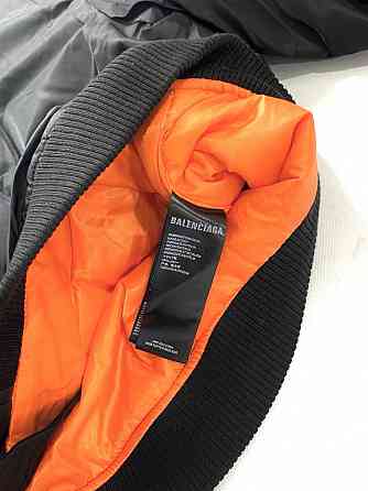 бомбер Balenciaga SS22 black hooded bomber jacket Запорожье