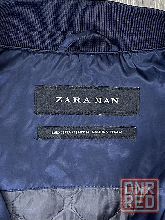 Zara man куртка бомбер XL размер ветровка синяя демисезонная Запорожье - изображение 4