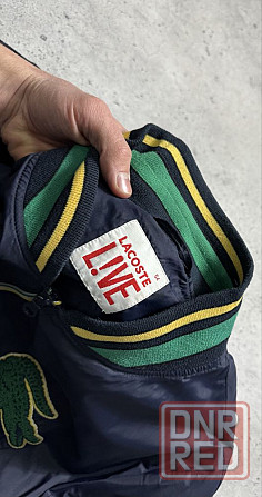Курточка Бомбер Lacoste Live Оригинал Большой Лого M-L Запорожье - изображение 5