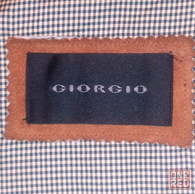 Бомбер, куртка кожаная лайка замш ARMANI Италия, цвет койот, р.50-52 Запорожье - изображение 3