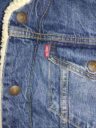 Куртка шерпа джинсовая Levis осень зима 48рM. Запорожье
