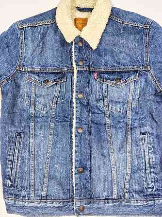 Куртка шерпа джинсовая Levis осень зима 48рM. Запорожье