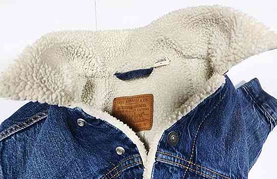 Куртка шерпа джинсовая Levis осень зима 48рM. Запорожье