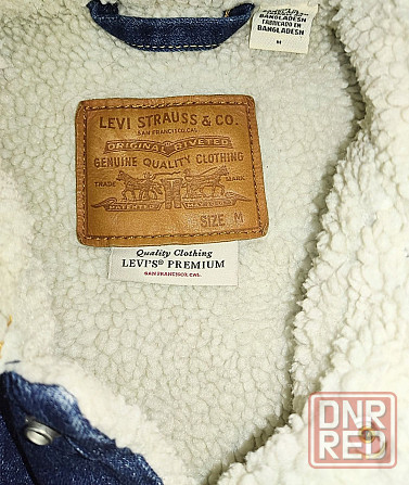 Куртка шерпа джинсовая Levis осень зима 48рM. Запорожье - изображение 8