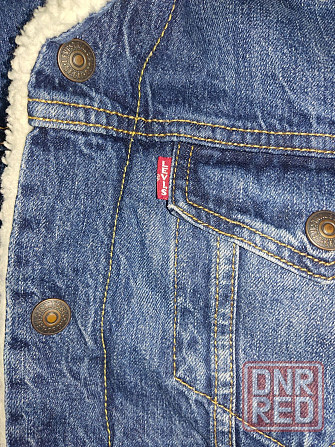 Куртка шерпа джинсовая Levis осень зима 48рM. Запорожье - изображение 4