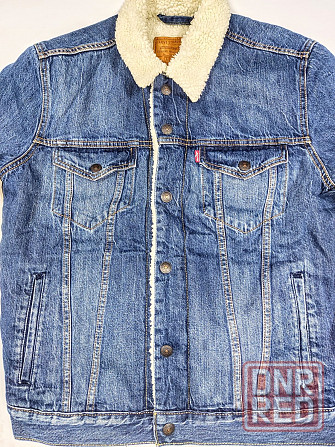 Куртка шерпа джинсовая Levis осень зима 48рM. Запорожье - изображение 2