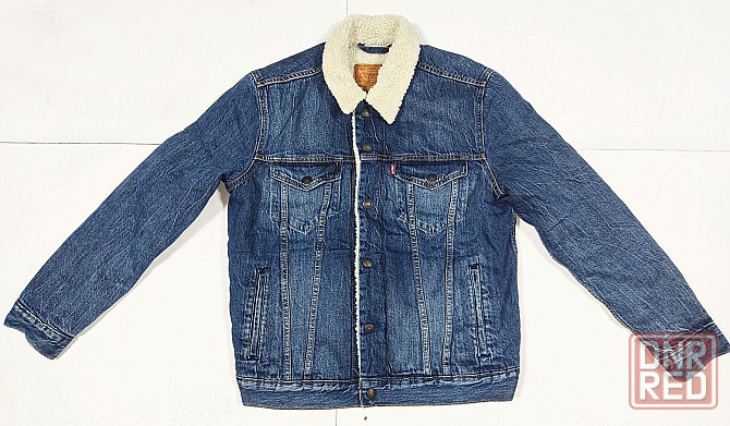 Куртка шерпа джинсовая Levis осень зима 48рM. Запорожье - изображение 1