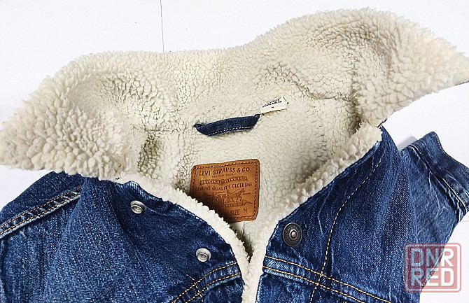 Куртка шерпа джинсовая Levis осень зима 48рM. Запорожье - изображение 6