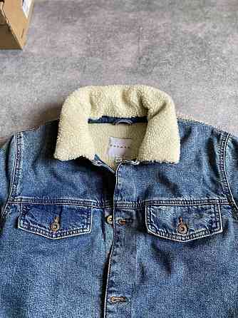 Topman Vintage Washed оригинал новая мужская куртка шерпа джинсовая Запорожье