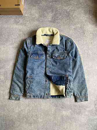 Topman Vintage Washed оригинал новая мужская куртка шерпа джинсовая Запорожье