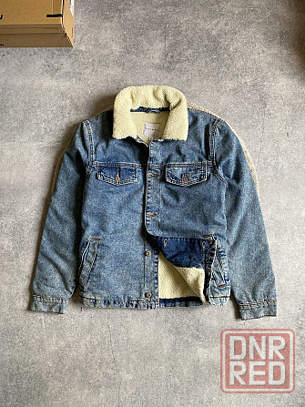 Topman Vintage Washed оригинал новая мужская куртка шерпа джинсовая Запорожье - изображение 1
