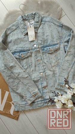 Джинсовая куртка оверсайз от Zara, M-L, оригинал, Испания Запорожье - изображение 8