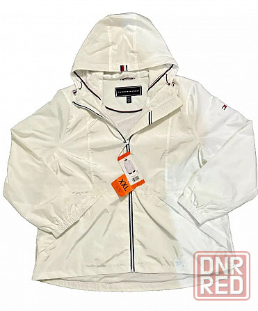 Белая куртка, ветровка, дождевик Tommy Hilfiger XXL Запорожье - изображение 1