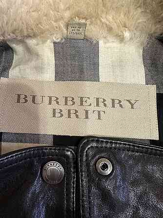 Кожанное пальто -косуха BURBERRY BRIT оригинал. Запорожье