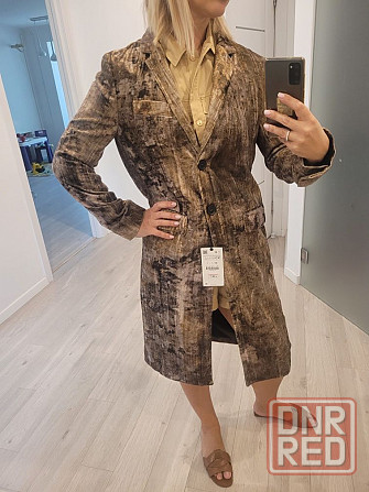 Zara тренч пальто демисезонное бархатные велюр  S/Xs Запорожье - изображение 5
