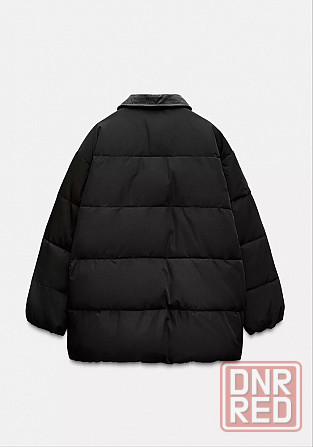 Стильная куртка Zara с кожаными вставками XS S Запорожье - изображение 5