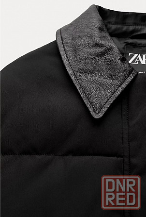 Стильная куртка Zara с кожаными вставками XS S Запорожье - изображение 6