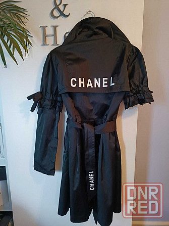 Черный плащ Chanel Италия  отстегивающиеся рукава трансформер Запорожье - изображение 1