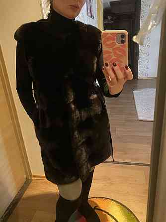 Жилетка шуба норковая Manzari Cassiani blackglama оригинал поперечка S Запорожье