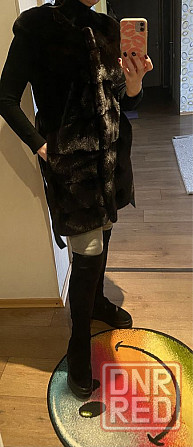 Жилетка шуба норковая Manzari Cassiani blackglama оригинал поперечка S Запорожье - изображение 8