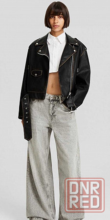Женская байкерская куртка косуха Bershka Запорожье - изображение 4