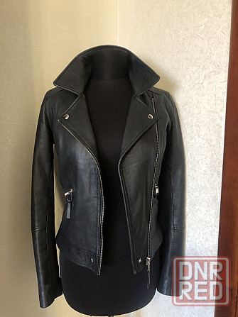 Куртка косуха кожа Zara Запорожье - изображение 4