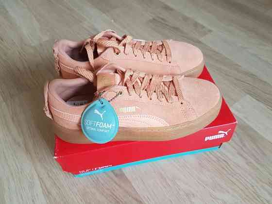 Кожаные кроссовки Puma Smash Platform Frill 36 р,2цветов,оригинал. Запорожье