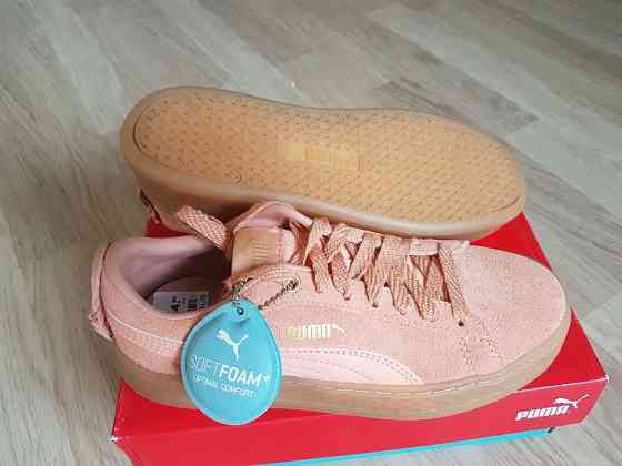 Кожаные кроссовки Puma Smash Platform Frill 36 р,2цветов,оригинал. Запорожье