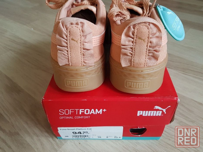 Кожаные кроссовки Puma Smash Platform Frill 36 р,2цветов,оригинал. Запорожье - изображение 5