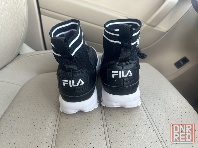 Женские кроссовки FILA с носком осень-весна Запорожье - изображение 3