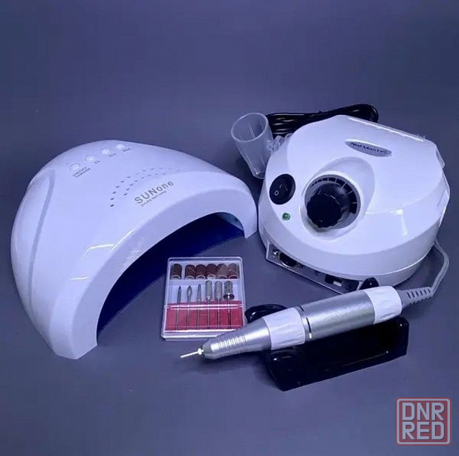 Набор для маникюра  с лампой Sun One и фрезером ZS-601 ,45 тыс/об. 65w Запорожье - изображение 5