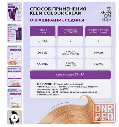 немецкая краска для волос be Keen on hair colour xxl кин Запорожье - изображение 6