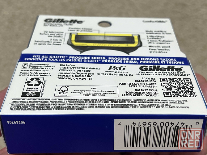 Оригинал США 100% Gillette 4шт, PROGLIDE SHIELD,Chill, лезвия, лосьон Запорожье - изображение 3