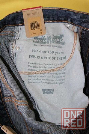 Джинсы мужские Levi's, размер W 36 L 36 Запорожье - изображение 7