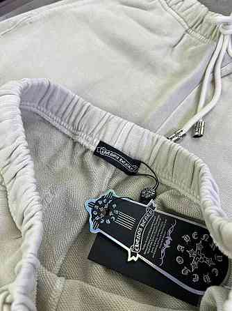 Текстильные бежевые шорты Chrome Hearts мужские шорты Хром Хартс sh146 Запорожье