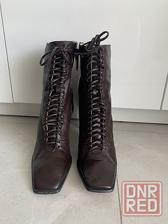 Женские ботильоны кожаные ZARA размер 38 Запорожье - изображение 3