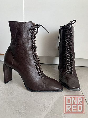 Женские ботильоны кожаные ZARA размер 38 Запорожье - изображение 2