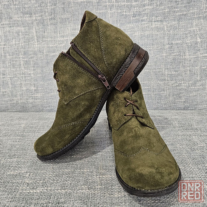 Женские полуботинки - броги, натуральная замша, новые Запорожье - изображение 4