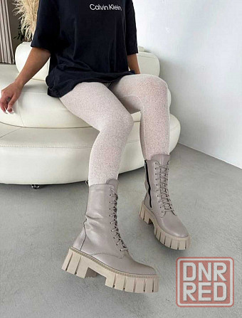 Ботинки, Ashoes. Кожа , зимние берцы высокие, Бежевые, сапоги, тёплые Запорожье - изображение 1