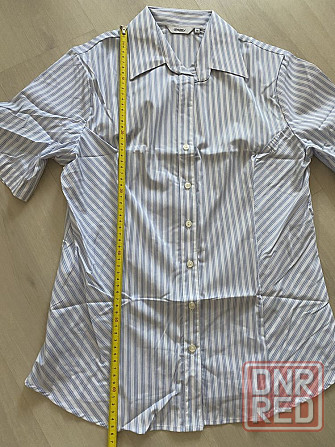Женская классическая блуза, рубашка с коротким рукавом, р. 10 ( М, 38) Запорожье - изображение 5