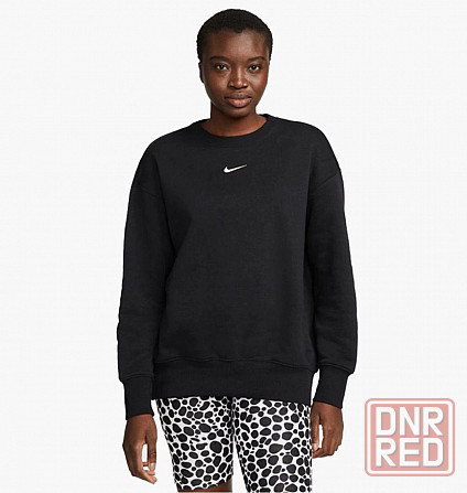 Світшот Nike Oversized Crewneck Sweatshirt Black Dq5733-010 Запорожье - изображение 1