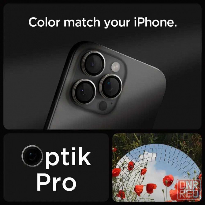 Защитное стекло на камеру Spigen для iPhone 16 Pro/16 Pro Max Titanium Запорожье - изображение 8