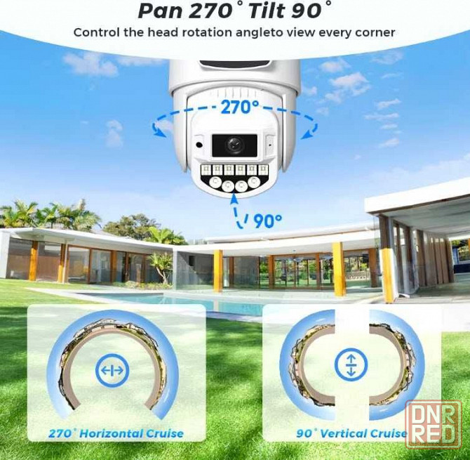 Поворотная WiFi IP камера A20 10MP Wi-Fi 5Ghz и 2,4Ghz O-KAM Pro Запорожье - изображение 5